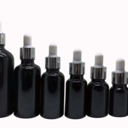 Black Glass Bottles For Natural Formulations